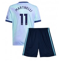 Echipament fotbal Arsenal Gabriel Martinelli #11 Tricou Treilea 2024-25 pentru copii maneca scurta (+ Pantaloni scurti)